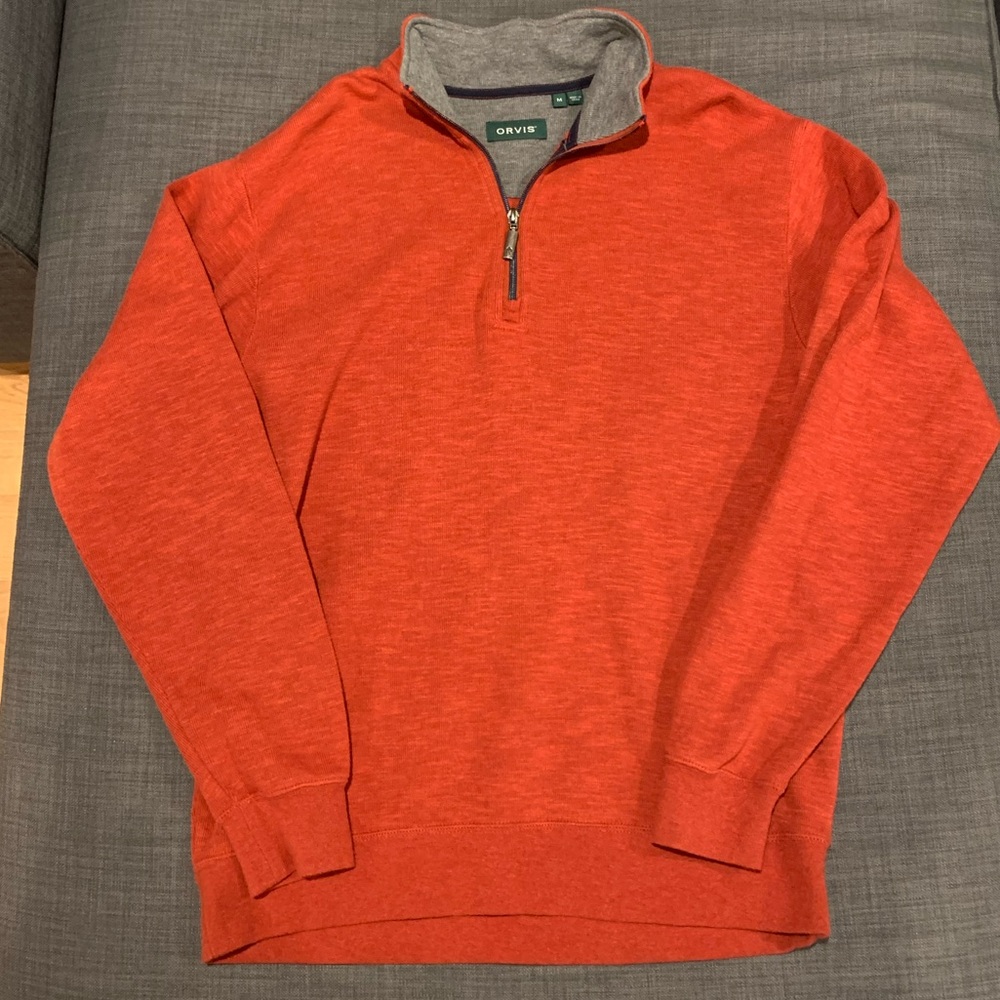 Orvis Red Quarter Zip